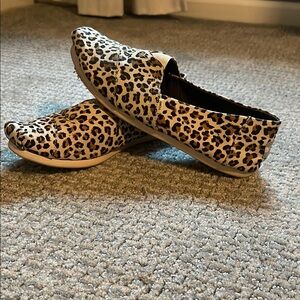 Leopard Print Women's Slip-On Shoes